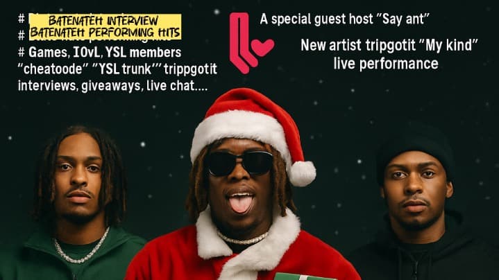 Bate Nate H & SLIMES XMAS LIVE STREAM SHOW #YSL